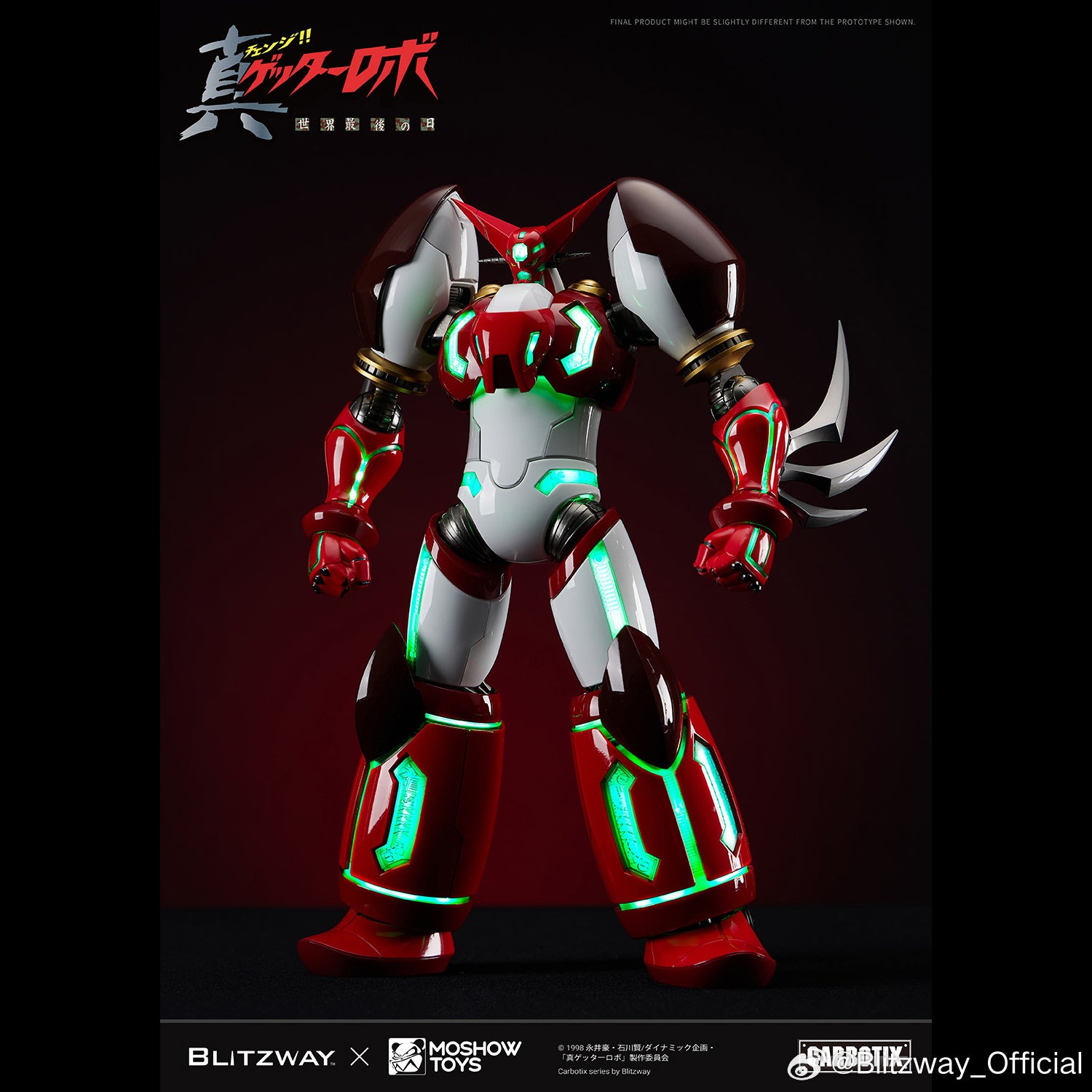 BLITZWAY x MOSHOW SHIN GETTER 1 CARBOTIX SERIES 真盖塔1号 Metal Build Structure Model Action Figure Kit TECHVRON Toys & Games Hobby