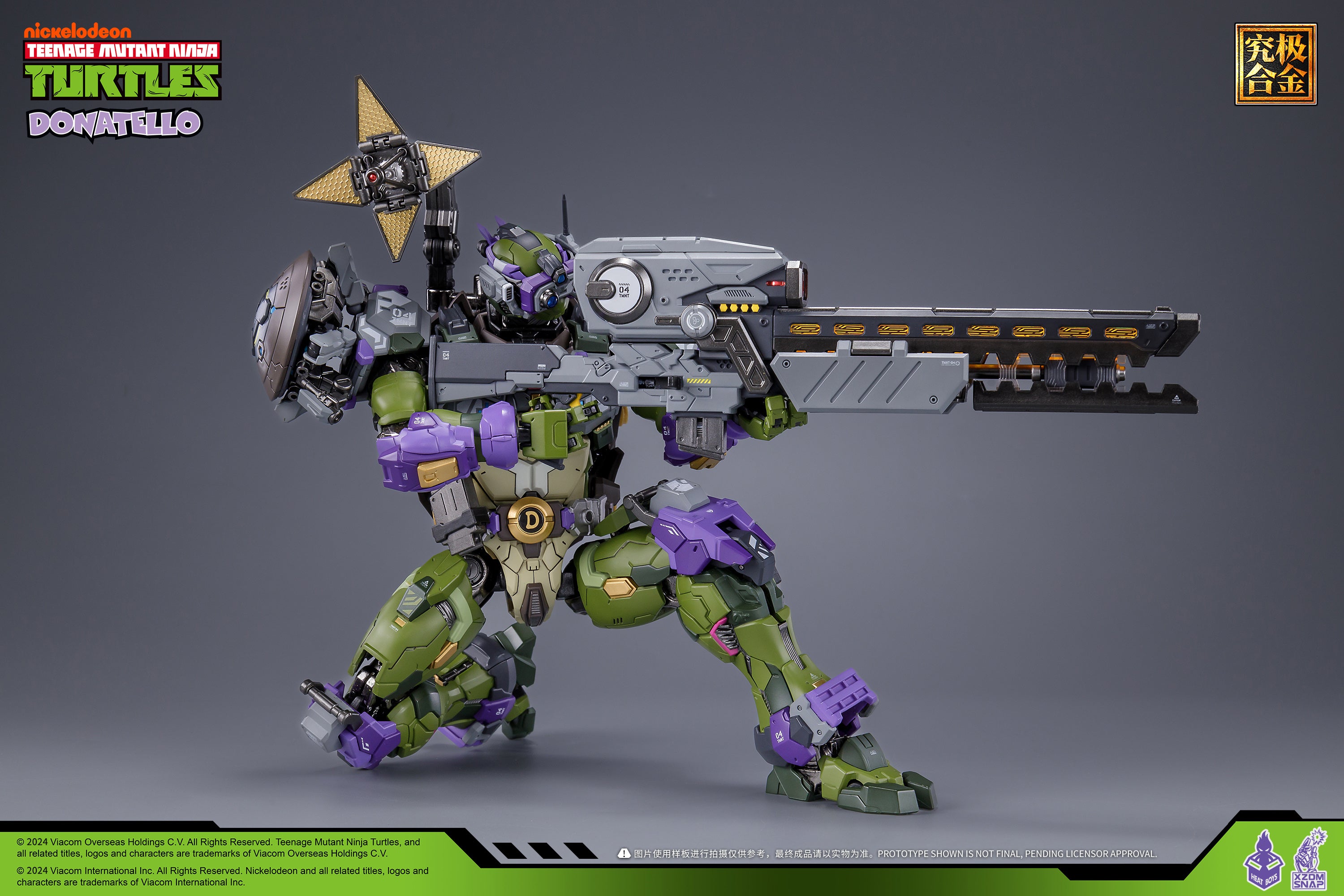 HEAT BOYS X SNAP HB0015 DONATELLO Teenage Mutant Ninja Turtle TMNT MECHA NICKELODEON Action Figure Techvron