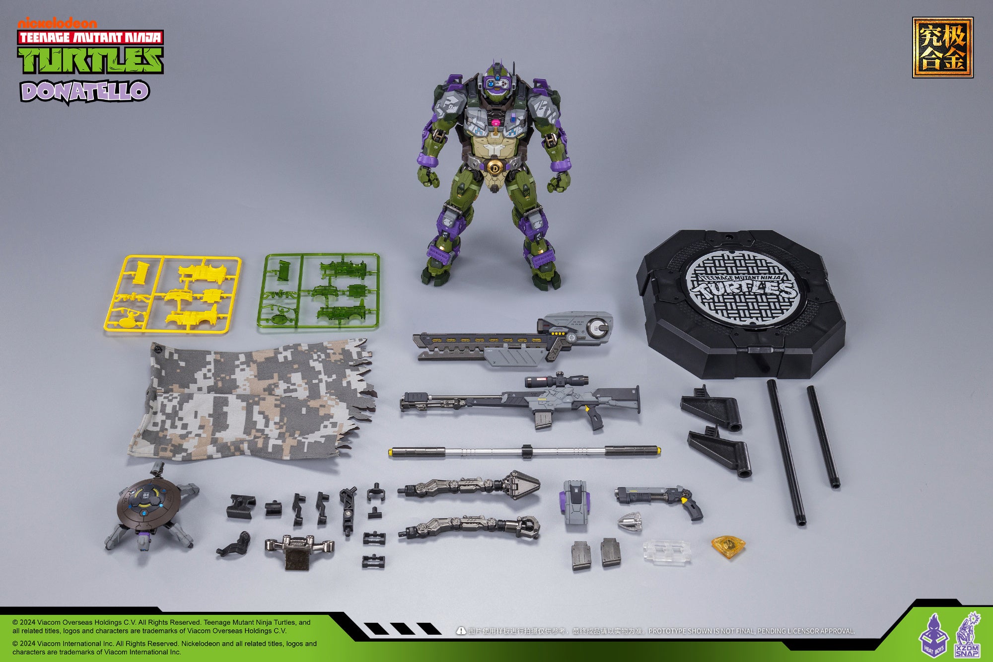 HEAT BOYS X SNAP HB0015 DONATELLO Teenage Mutant Ninja Turtle TMNT MECHA NICKELODEON Action Figure Techvron