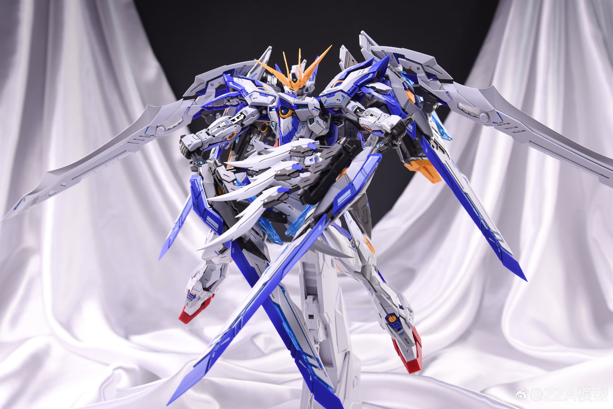 ZZA MODEL CH-01 BLUE FLAME Metal Build Structure Plastic Model Action Figure Kit TECHVRON Toys & Games Hobby Singapore