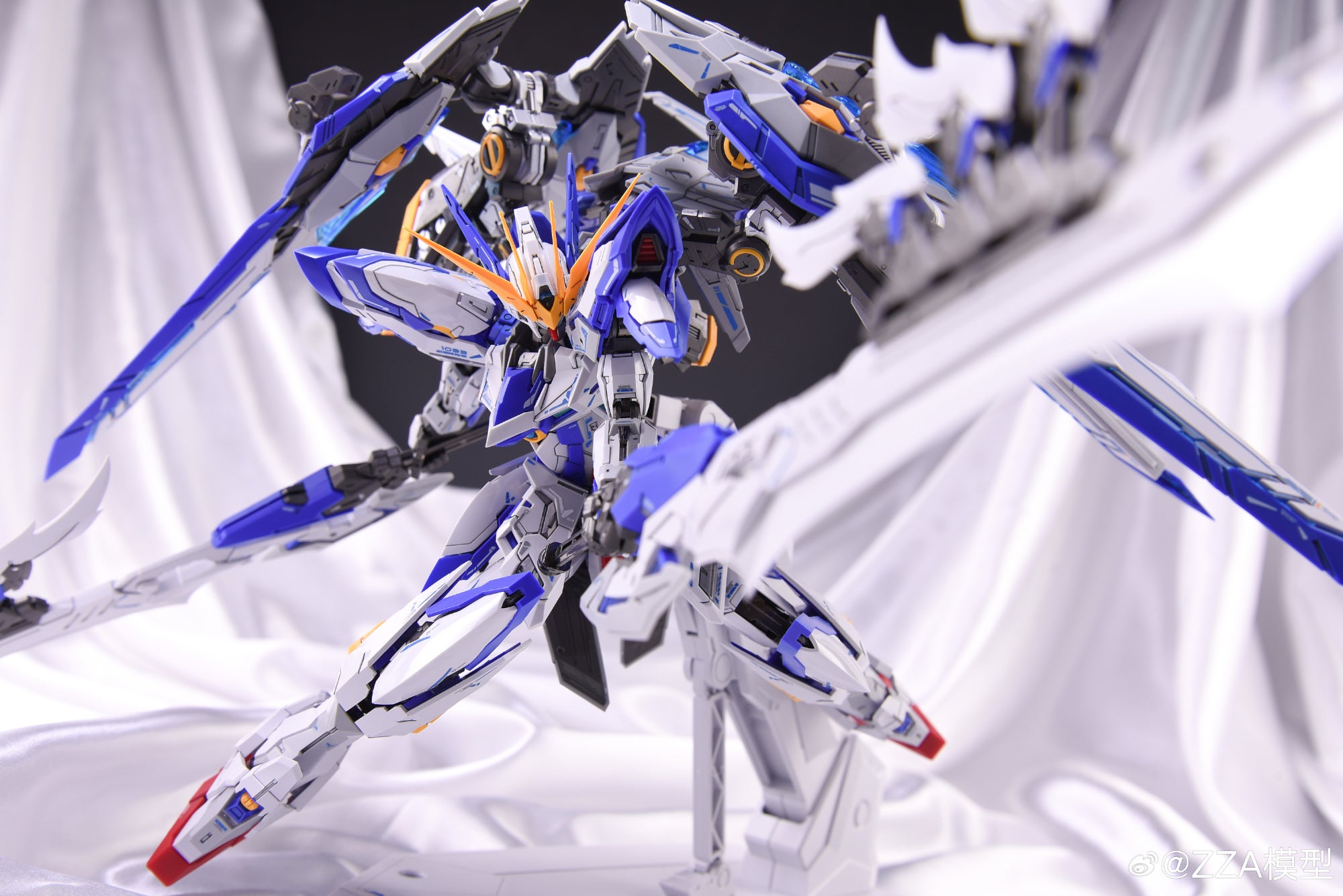 ZZA MODEL CH-01 BLUE FLAME Metal Build Structure Plastic Model Action Figure Kit TECHVRON Toys & Games Hobby Singapore