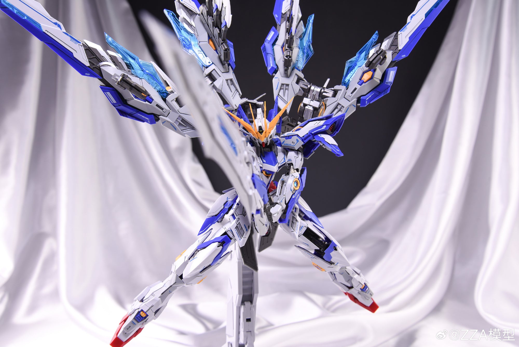 ZZA MODEL CH-01 BLUE FLAME Metal Build Structure Plastic Model Action Figure Kit TECHVRON Toys & Games Hobby Singapore