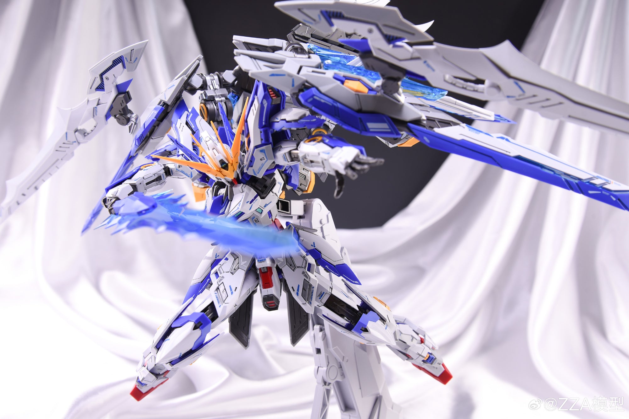 ZZA MODEL CH-01 BLUE FLAME Metal Build Structure Plastic Model Action Figure Kit TECHVRON Toys & Games Hobby Singapore