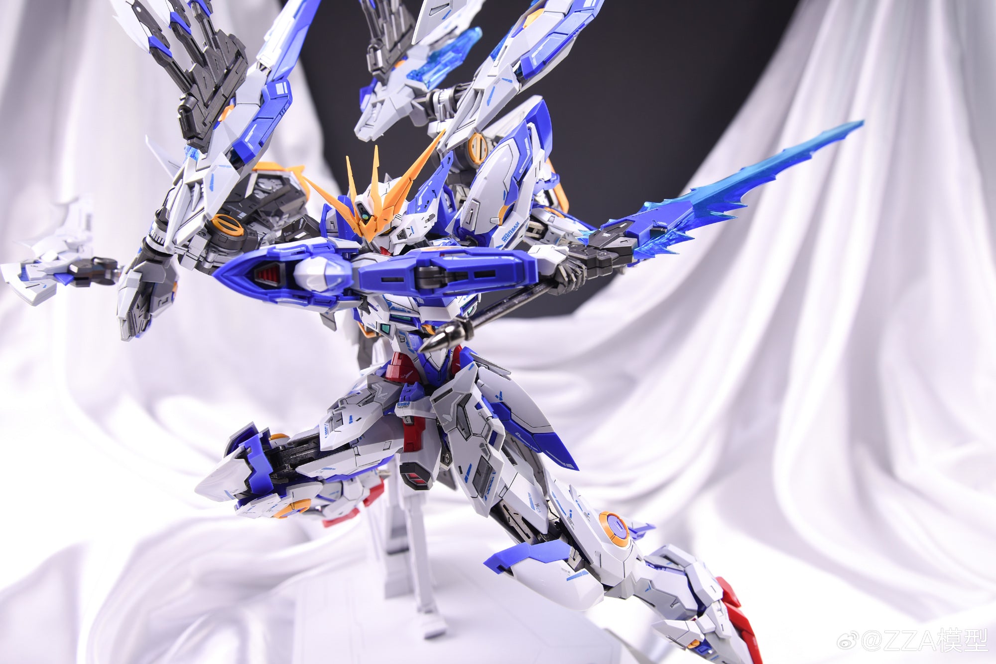 ZZA MODEL CH-01 BLUE FLAME Metal Build Structure Plastic Model Action Figure Kit TECHVRON Toys & Games Hobby Singapore