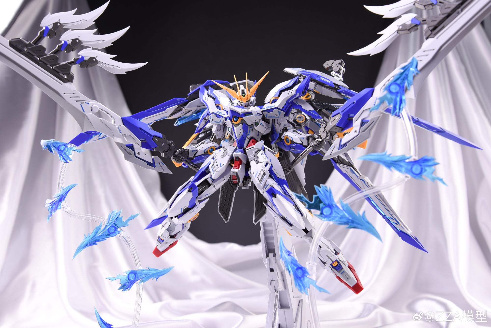 ZZA MODEL CH-01 BLUE FLAME Metal Build Structure Plastic Model Action Figure Kit TECHVRON Toys & Games Hobby Singapore