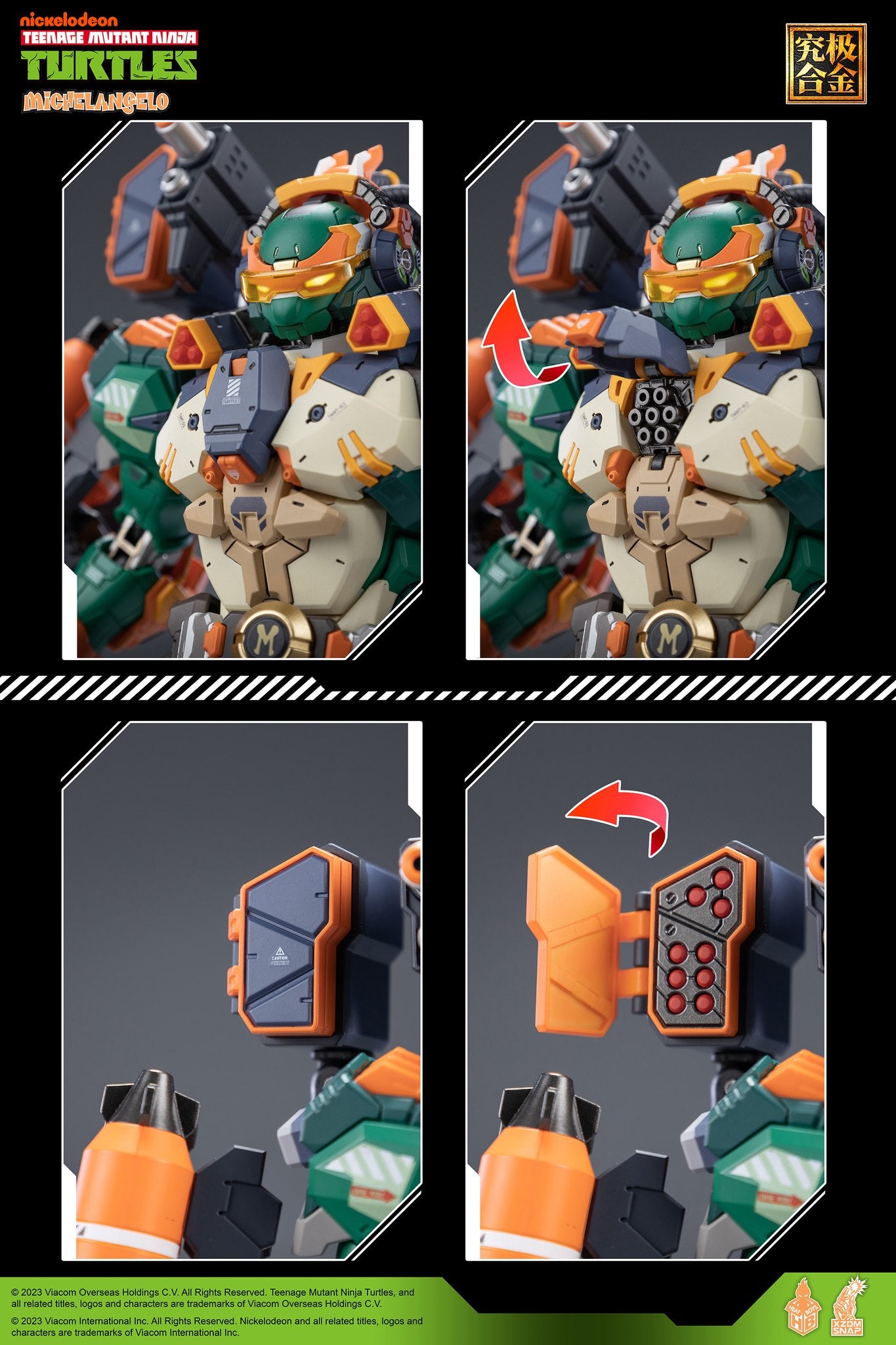 HEAT BOYS X SNAP HB0014 MICHELANGELO TMNT MECHA NICKELODEON