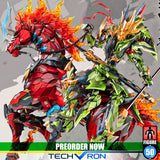 PREORDER ▶ Q2-2024 🟢MNQ-XH09X GUAN YU + RED FLAME FIRE DRAGON HORSE 关羽·赤炎火龙驹