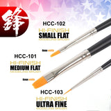 HOBBYCA HCC-100 HI FINISH MODELING BRUSH 3 PCS SET PLASTIC MODEL DECAL STICKER TECHVRON Toys & Games Hobby Singapore