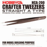 HOBBYCA HCA-200 CRAFTER TWEEZERS STRAIGHT A TYPE PLASTIC MODEL DECAL STICKER TECHVRON Toys & Games Hobby Singapore