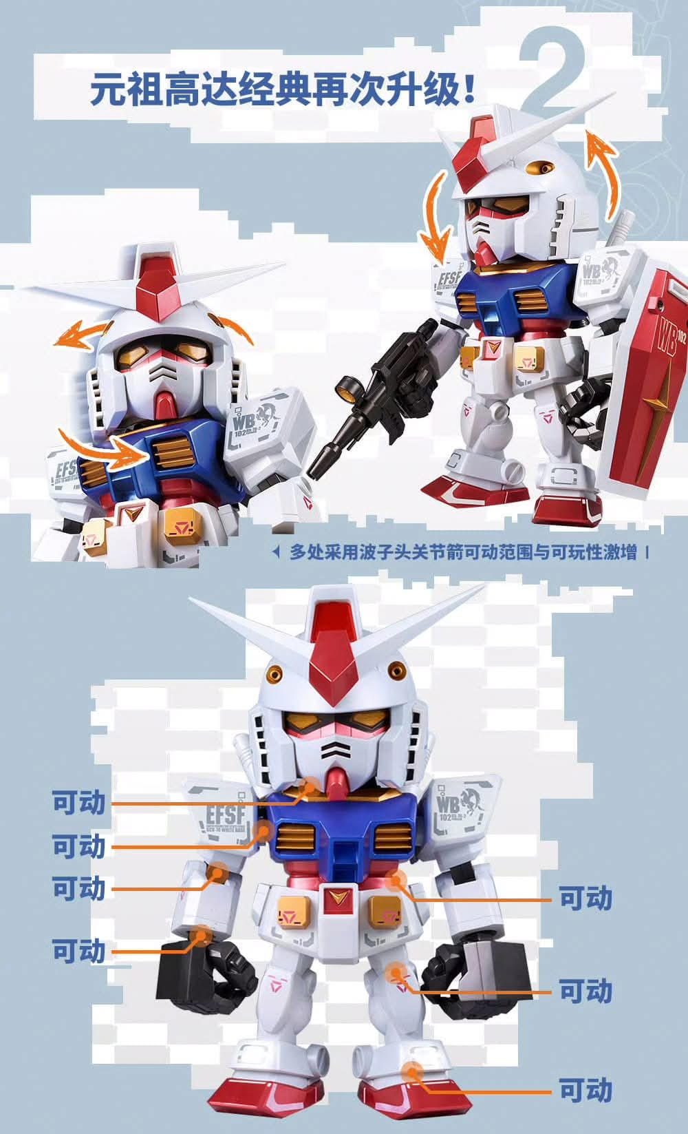 PREORDER ▶ Q1-2025 🟢 QMSV XX RX-78-2 GUNDAM 40CM VINYL ACTION FIGURE (PTS SHANGHAI LIMITED EDITION)