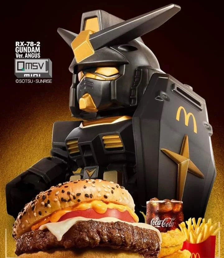 QMSV MINI MCDONALD'S RX-78-2 GUNDAM Ver. ANGUS CHINA LIMITED EDITION Action Figure Toy and Games Techvron Singapore