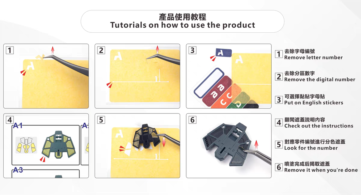 TAS PRE-CUT MASKING TAPE FOR MGSD WING GUNDAM ZERO EW